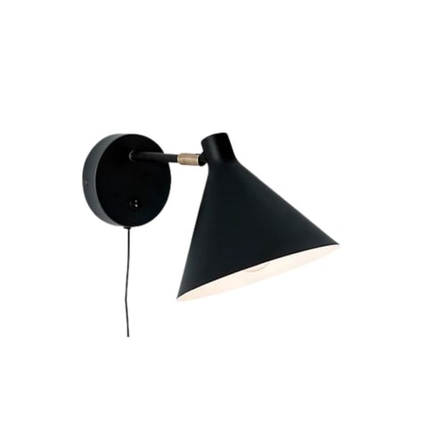 Vegglampe Jordan Mini i sort med justerbar arm